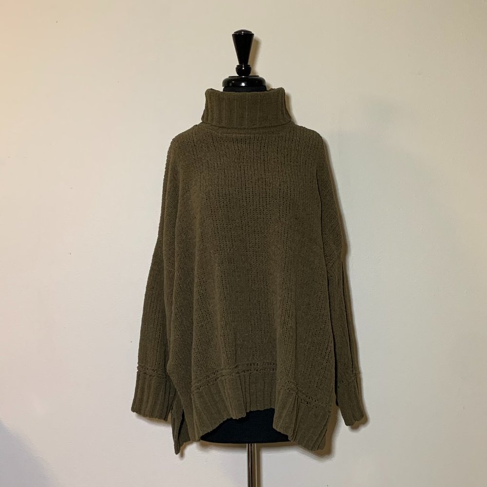 Aerie Turtleneck Sweater Chenille Knit